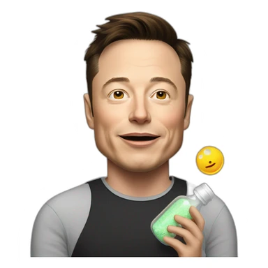 elon musk doing drugs, for educational purposes only, inclusiveness and positive, LGTBQ+ sticker