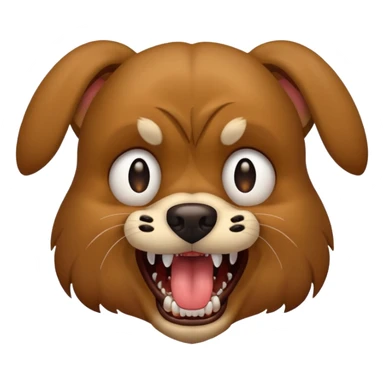 dog growling sticker