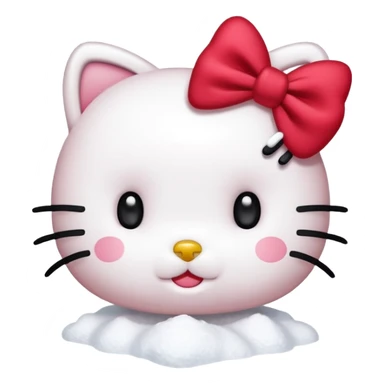 hello kitty snow sticker