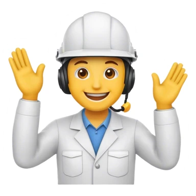 ingeniero mujer con casco dando like sticker