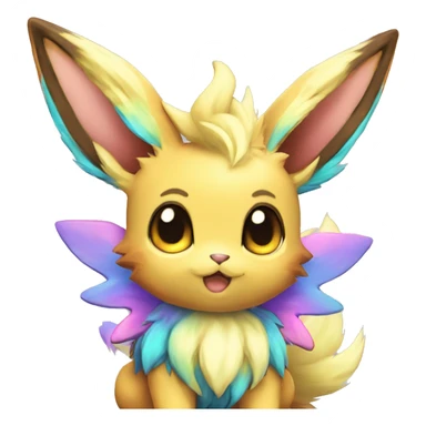 Colorful Kawaii Eeveelution-Cute-Pokémon-fusion full body sticker