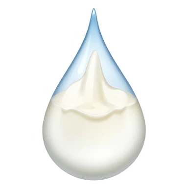 Sweat emoji but white (it’s milk) sticker