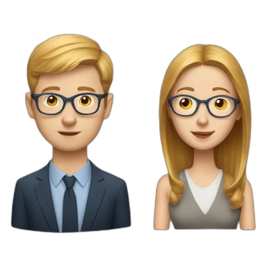 Joe Pera and Sarah sticker