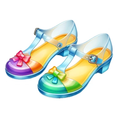 1990’s jelly shoes sticker