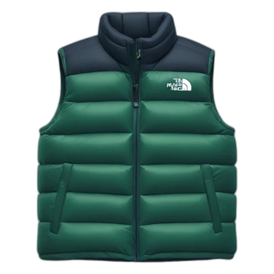 North face puffy vest sticker