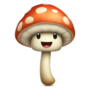 Happy mushroom sing  sticker
