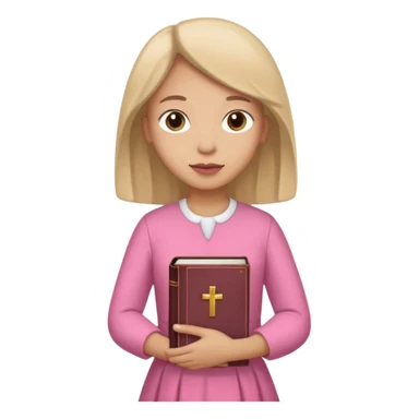 make cristianism with very girly pink tones. sticker