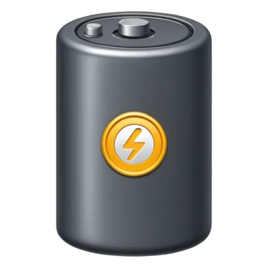 realistic big battery sticker