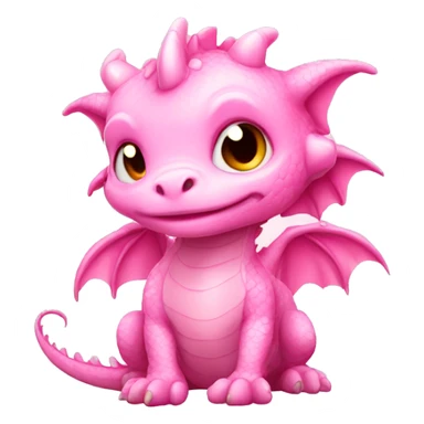baby pink cute dragon sticker