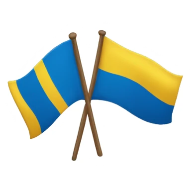 Bandera azul y amarilla sticker