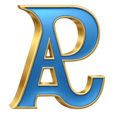 Letter A between two winds sticker