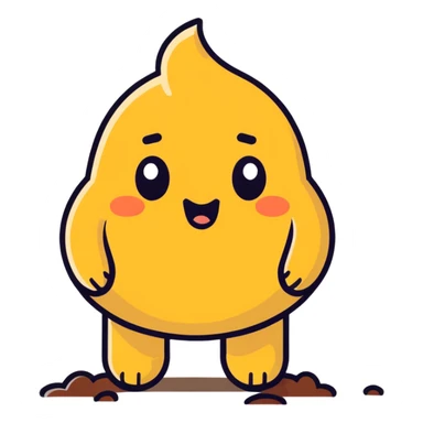 Poop and pee sticker