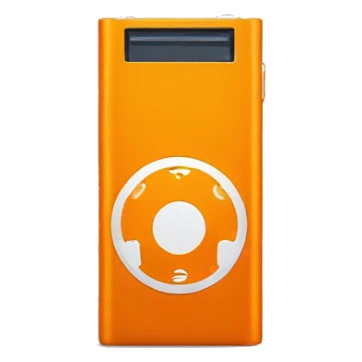 orange ipod nano sticker