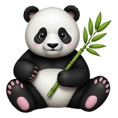 Panda mit einem Schnuller im Mund sticker