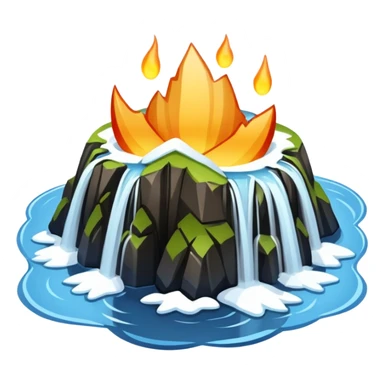 Сделай эмодзи кубик льда 🧊, с названием ICELAND sticker