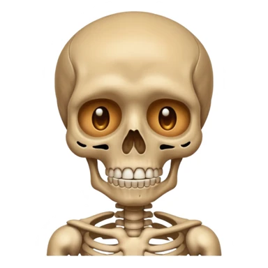 Squelette qui pleure sticker