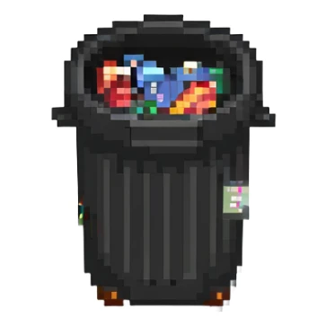 trash bin sticker
