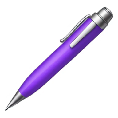 purple pen sticker