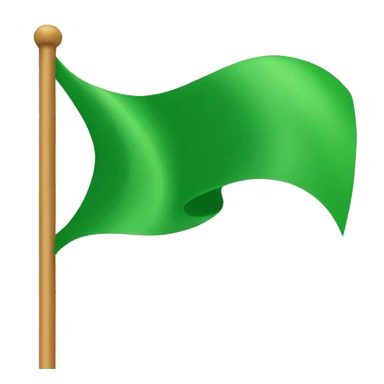 Green flag emoji sticker