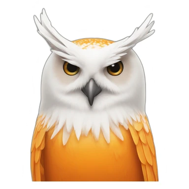 Orange avec des ailes sticker