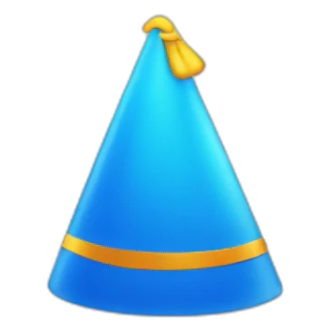 blue partyhat sticker