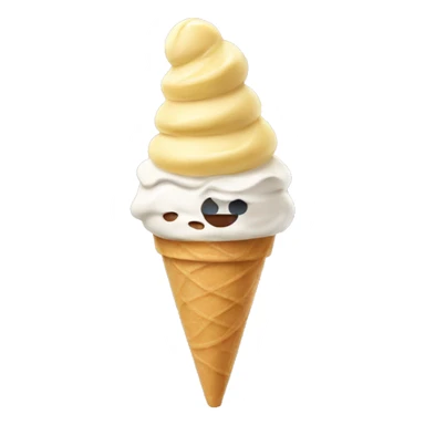 Gelato in a cone  sticker