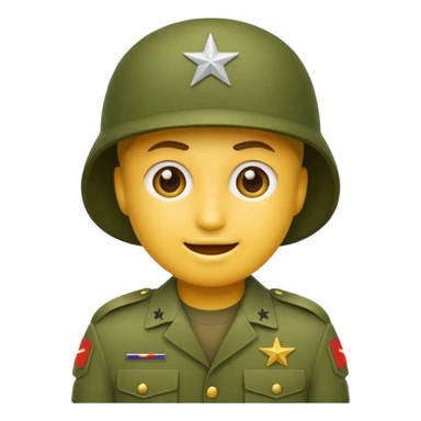 Create emoji of army  sticker