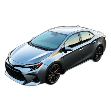 2017 toyota corolla twin turbo v6 2"shocks raised 16"rims wide tread tyres sticker