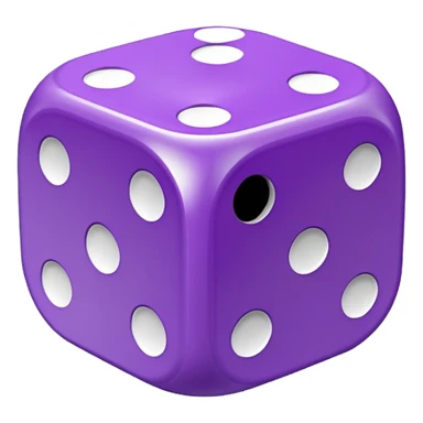 lucky white and purple sticker