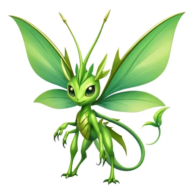 Shiny Exotic Bayleaf-Celebi-Scyther-Hybrid-Creature sticker