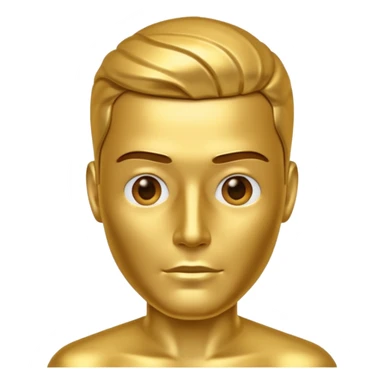 metal skin colored man sticker