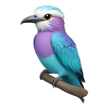 lilac-breasted roller bird sticker