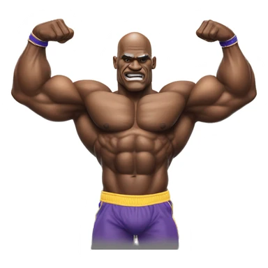 Ronnie Coleman Flexing muscles sticker