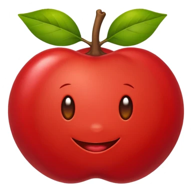 Eu quero um emoji de acerola, mas SEM carinha sticker