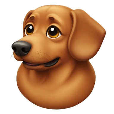 Fat dachshund sticker