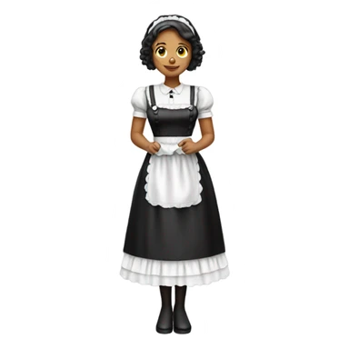 French maid sticker