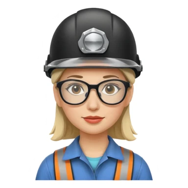 woman wearing helmet and glasses sticker