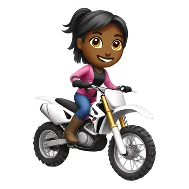 Girl dirt bikers  sticker