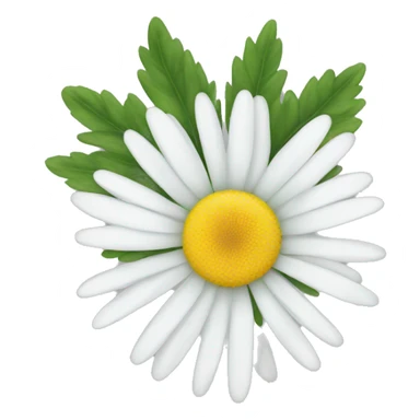 White daisy sticker