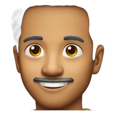 Indian actor Vijay smiling sticker