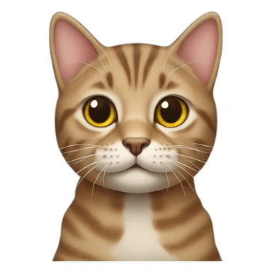 Scottish tabby cat sticker