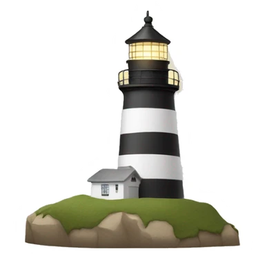 Light house with a hat on  sticker