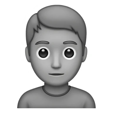Generate outline of a human. Also make it gray with a dark gray outline. sticker