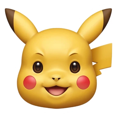 Pikachu version ios avec que la tête  sticker