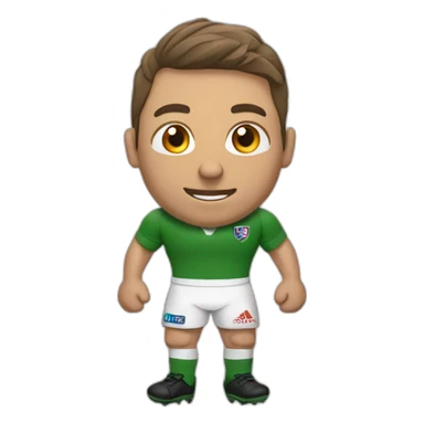 joueur de rugby sticker