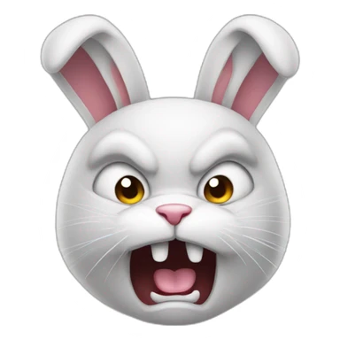 angry bunny sticker