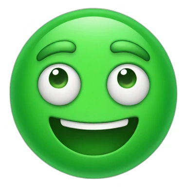 green sour face emoji sticker