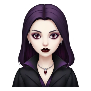 Goth vampire sticker