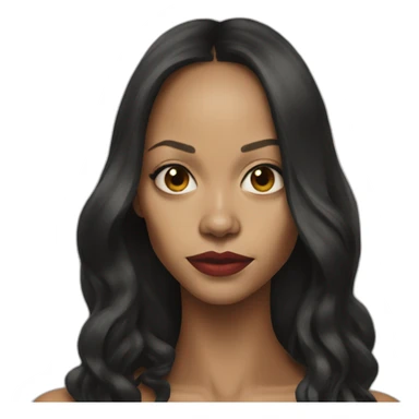 Zoe Saldana serious sticker