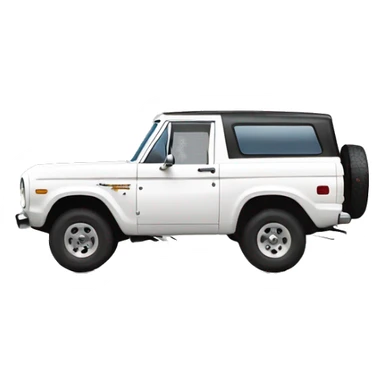 White ford bronco sticker